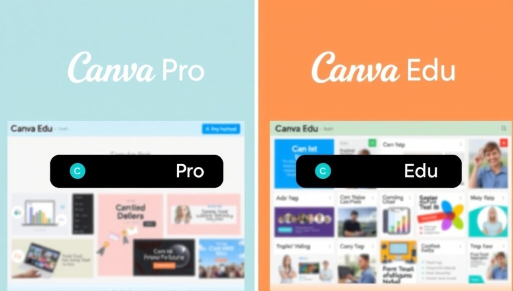 Persamaan Canva Pro dan Canva Edu.